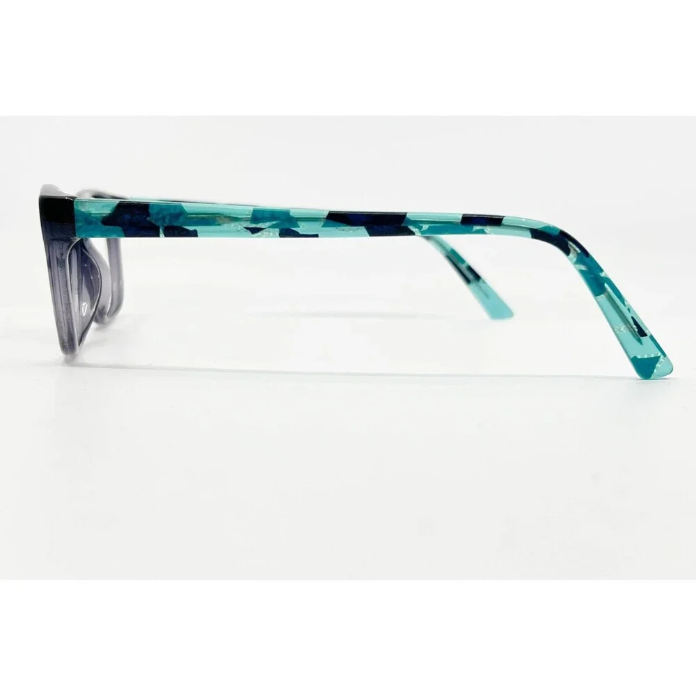 Anne By I-Deal Optics Eyeglasses Womens Blue Great Tortoise 52-16-140